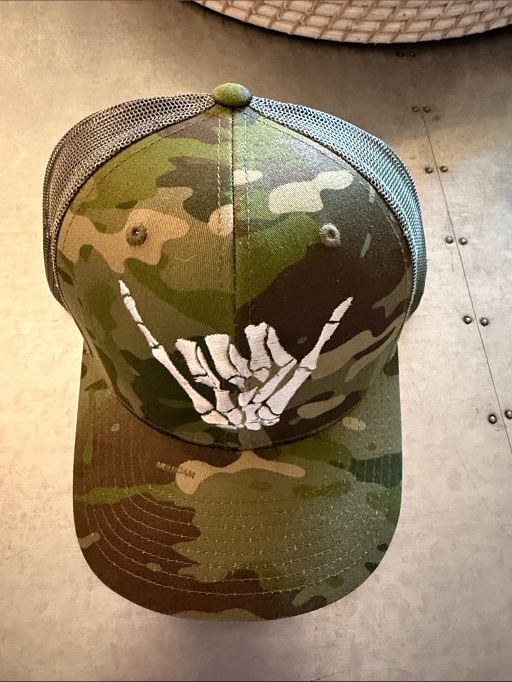 Urt Bone Shaka Retro Trucker Hat, like new, unisex